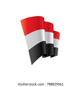 Yemeni flag, vector illustration