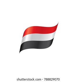 Yemeni flag, vector illustration