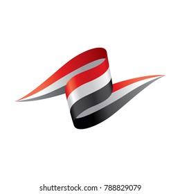 Yemeni flag, vector illustration