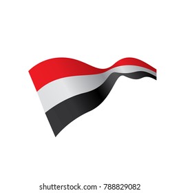 Yemeni flag, vector illustration