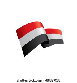 Yemeni flag, vector illustration