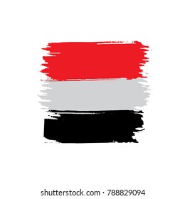 Yemeni flag, vector illustration