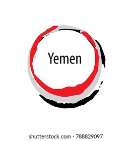 Yemeni flag, vector illustration