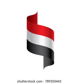 Yemeni flag, vector illustration