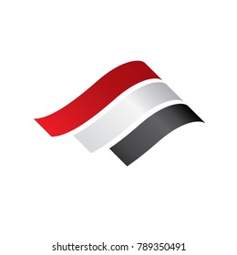 Yemeni flag, vector illustration