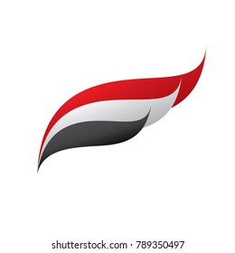Yemeni flag, vector illustration