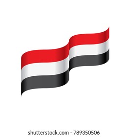 Yemeni flag, vector illustration