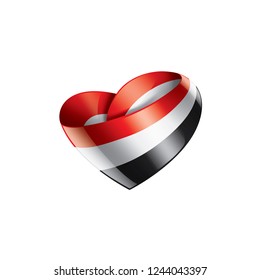 Yemeni flag, vector illustration on a white background.