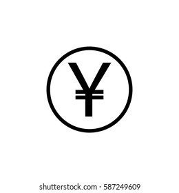 Yen coin solid icon, finance and business, yen sign vector graphics, a filled pattern on a white background, eps 10.