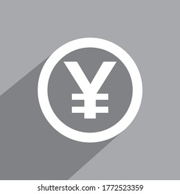 Yen currency icon, Financial icon vector