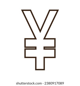 Yen currency icon vector illustration design