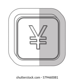 yen currency symbol icon image, vector illustration