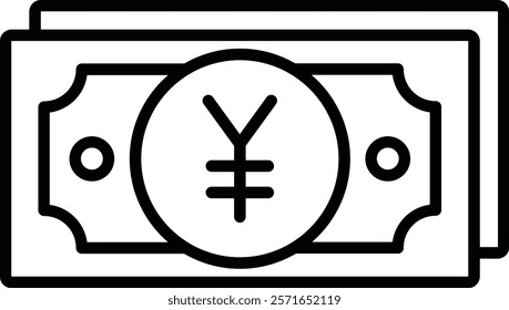 Yen Currency vector icon. Can be used for printing, mobile and web applications.