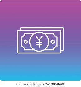 Yen Currency vector icon. Can be used for printing, mobile and web applications.