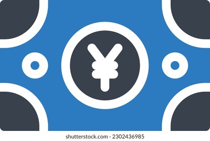 yen currency vector illustration on a transparent background.Premium quality symbols.Glyphs vector icons for concept and graphic design.