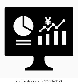 yen dashboard, chart, diagram, analysis, progress, earnings, progress, chart, graph, business, growth, improvement, increase, performance, profit, cash, bank, coin, money, finance, cost, budget, diagr
