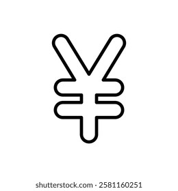 Yen Icon Art design illustration