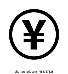 The yen icon. Cash and money, wealth, payment symbol.