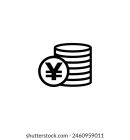 Yen icon, currency, money exchange, currency. exchange yen.Currency exchange, financial services ,yen sign.