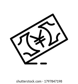 Yen icon or logo isolated sign symbol vector illustration - high quality black style vector icons
