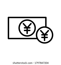 Yen icon or logo isolated sign symbol vector illustration - high quality black style vector icons
