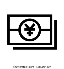 yen icon or logo isolated sign symbol vector illustration - high quality black style vector icons
