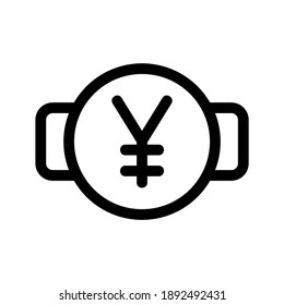 Yen icon or logo isolated sign symbol vector illustration - high quality black style vector icons

