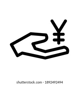 Yen icon or logo isolated sign symbol vector illustration - high quality black style vector icons
