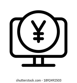 Yen icon or logo isolated sign symbol vector illustration - high quality black style vector icons

