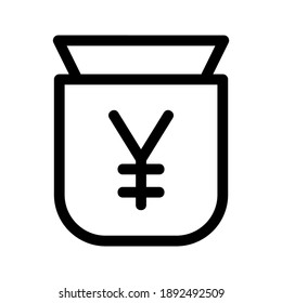 Yen icon or logo isolated sign symbol vector illustration - high quality black style vector icons

