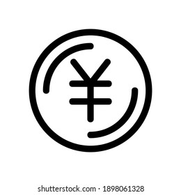 yen icon or logo isolated sign symbol vector illustration - high quality black style vector icons
