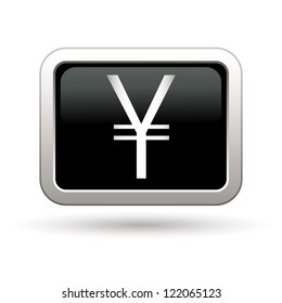 Yen icon. Vector illustration