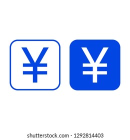 Yen icon. Vector illustration