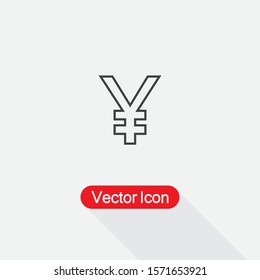 Yen Icon Vector Illustration Eps10