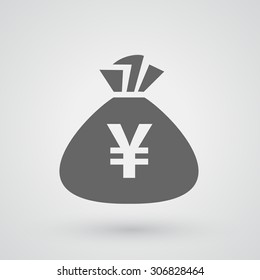 yen money bag icon