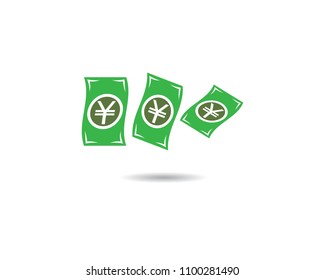 Yen money vector icon