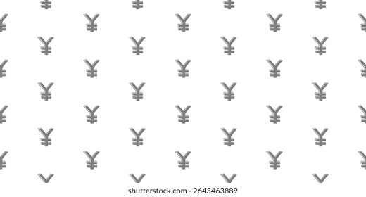 Yen pattern background. Seamless pattern of the symbols of yen currency background. Yen Doodle seamless pattern background.