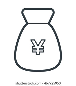 Yen Sack Vector Icon
