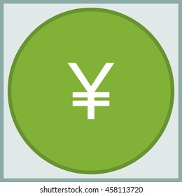 Yen sign icon.