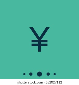 Yen sign icon.