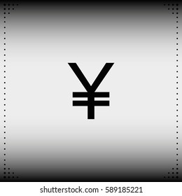 Yen sign icon.