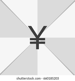 Yen sign icon.