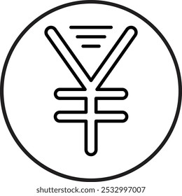 Yen Sign icon design for personal commercial use