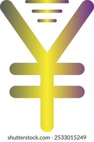 Yen Sign icon design for personal commercial use