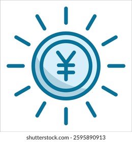 Yen Sign Icon Element For Design