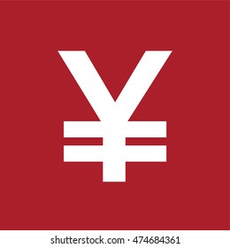 Yen sign . Money symbol . Vector illustration