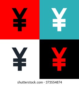Yen sign set Vector EPS10, Great for any use
