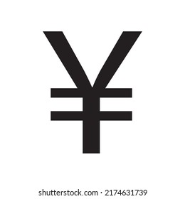 Yen sign simple icon on white background. Vector illustration. Money cash Vector illustration, EPS10.Currency symbol vector.