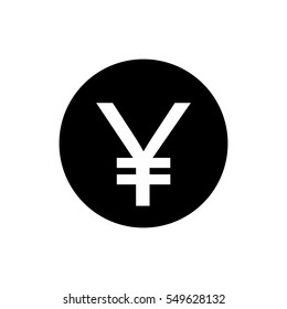 Yen sign vector design isolated on white background