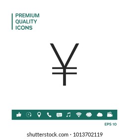 Yen symbol icon